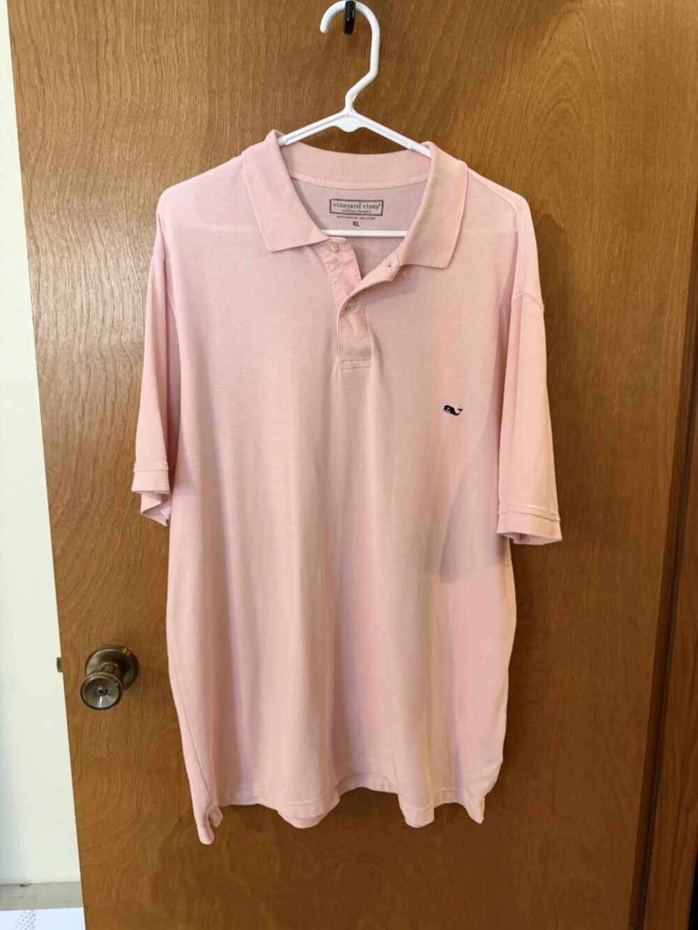 Vineyard Vines Men’s Pink 100% Cotton Polo Shirt Size XL Casual Golf Preppy